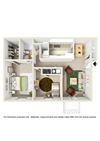 2 Bed 1 Bath Floorplan 2 Bed 1 Bath Floorplan at Verandas at Rocky Ridge, Alabama