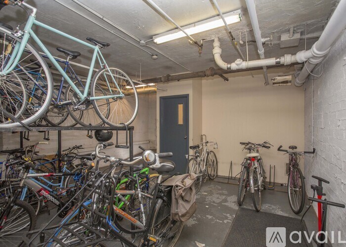 A room full of bicycles is available for rent.