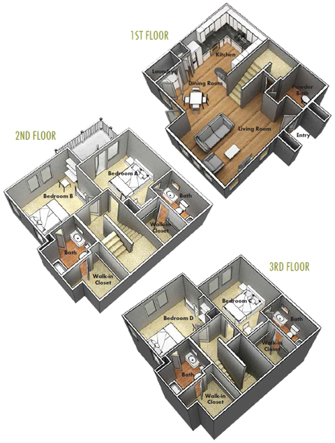 1451 Centre Place Dr 2-5 Beds Apartment for Rent - Photo Gallery 21