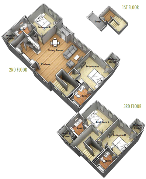 1451 Centre Place Dr 2-5 Beds Apartment for Rent - Photo Gallery 23