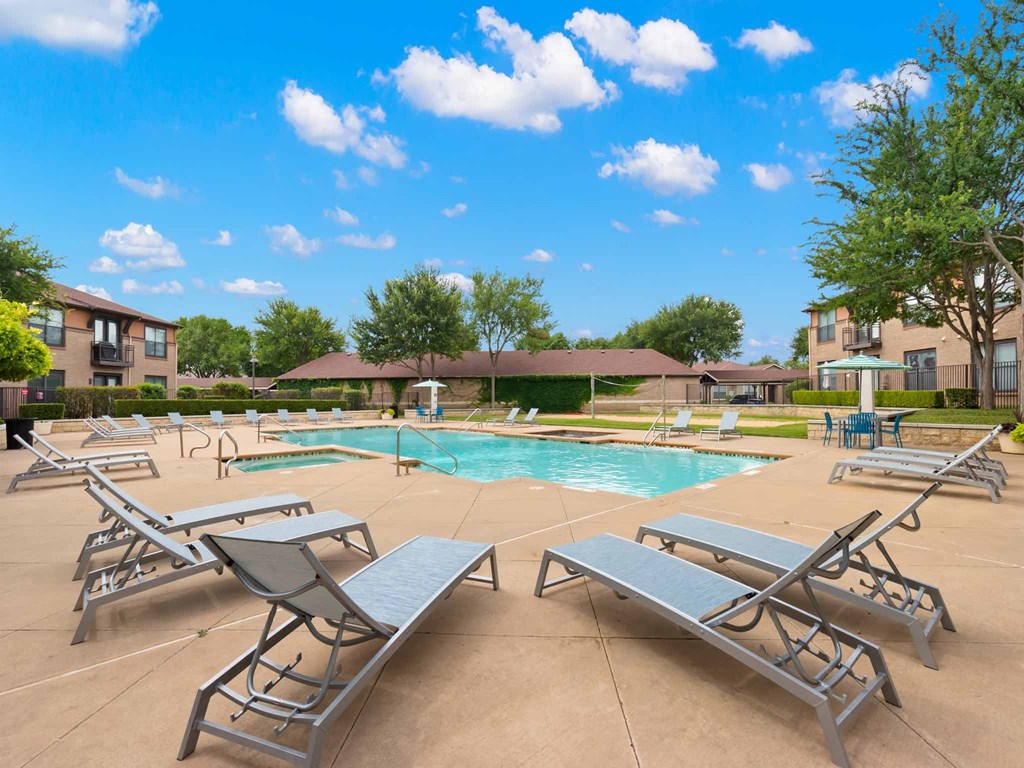 our apartments offer a swimming pool with chaises