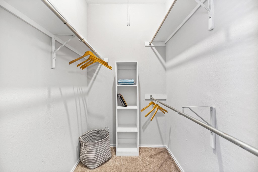 our apartments have a spacious closet and stairs to the loft