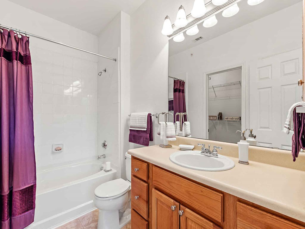 a bathroom with a sink and a toilet and a shower