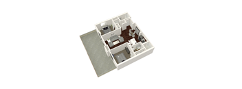 2 Bed 2 Bath Plan A + XL Patio at The Vista at Laguna, California, 92677