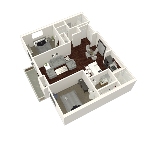 2 Bed 2 Bath Plan A at The Vista at Laguna, Laguna Niguel, CA, 92677