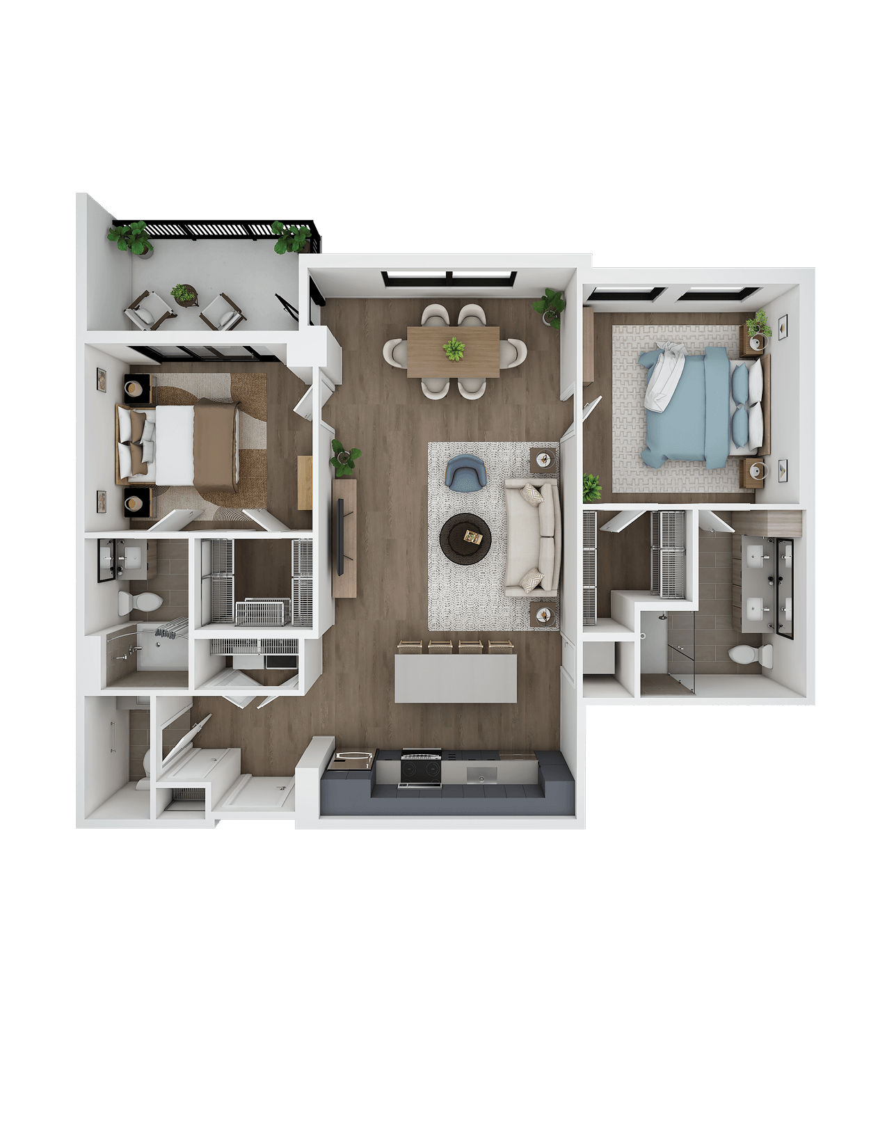 2 Bed/2.5 Bath-B1.1
