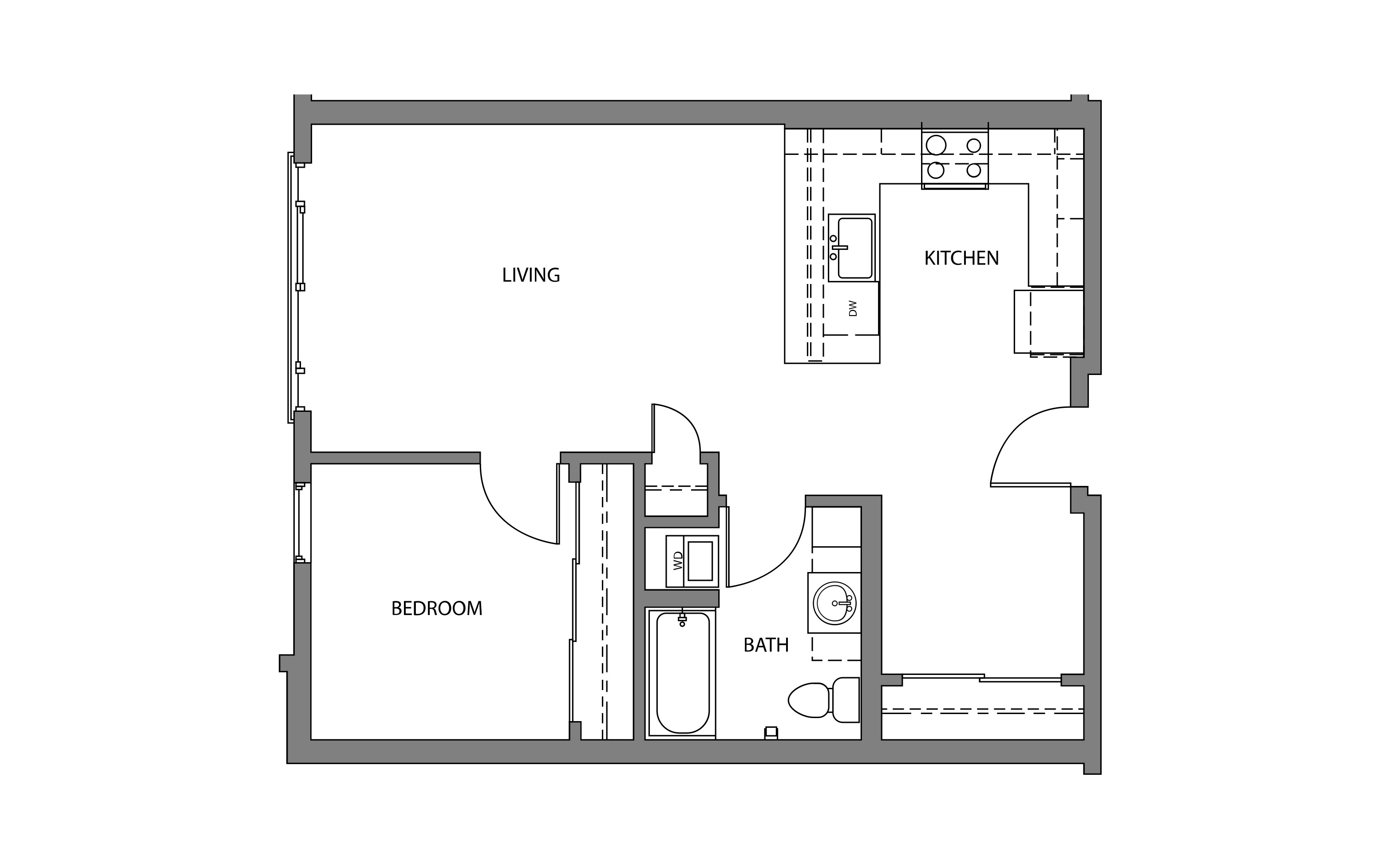 1 Bed/1 Bath-C23