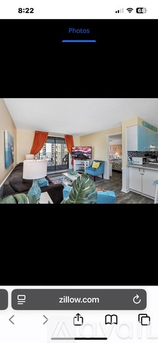A photo of a living room with a couch and a plant.