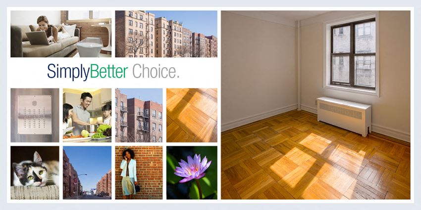 a collage of different rooms with wood floors and