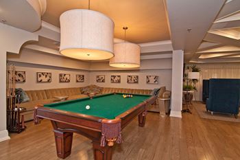 Clubhouse with Billiards Game Room at Kensington Place, Woodbridge