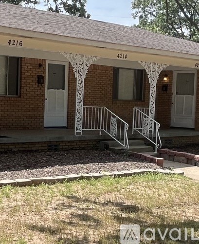 A house with the number 4216 on the front door.