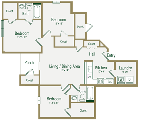 900 Poplar Forest Rd 1-3 Beds Apartment for Rent - Photo Gallery 7