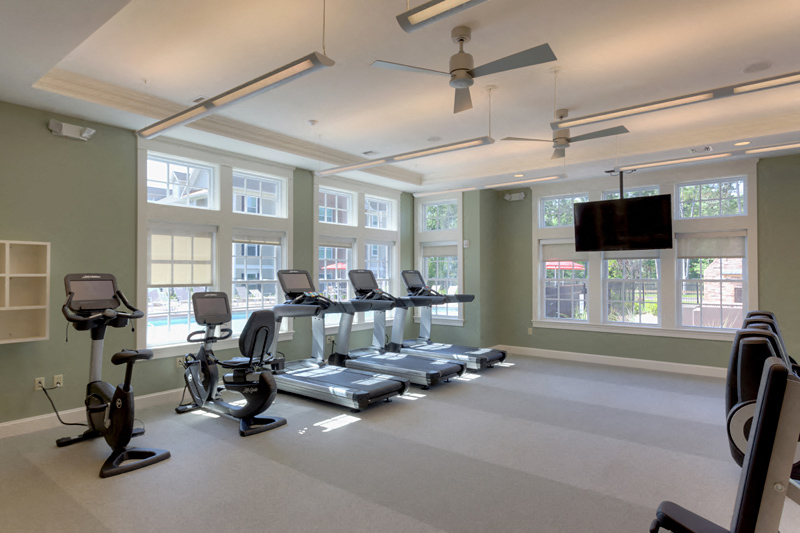 the gym at the at colony house