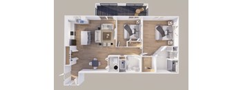 Lower - Rear View - 2 Stall - 12UNIT L