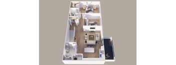Upper - Front View - 2 Stall - 9UNIT L
