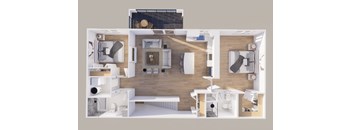 Upper - Rear View - 2 Stall - 9UNIT L