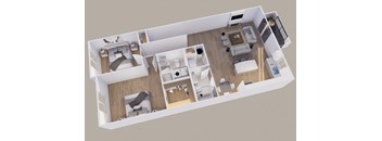 Upper - Rear View - 2 Stall