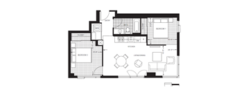 Two Bed, One Bath (B2)