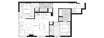 Two Bedroom, Two Bath (B4)