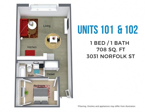 3031 Norfolk Street 1-2 Beds Apartment for Rent - Photo Gallery 55