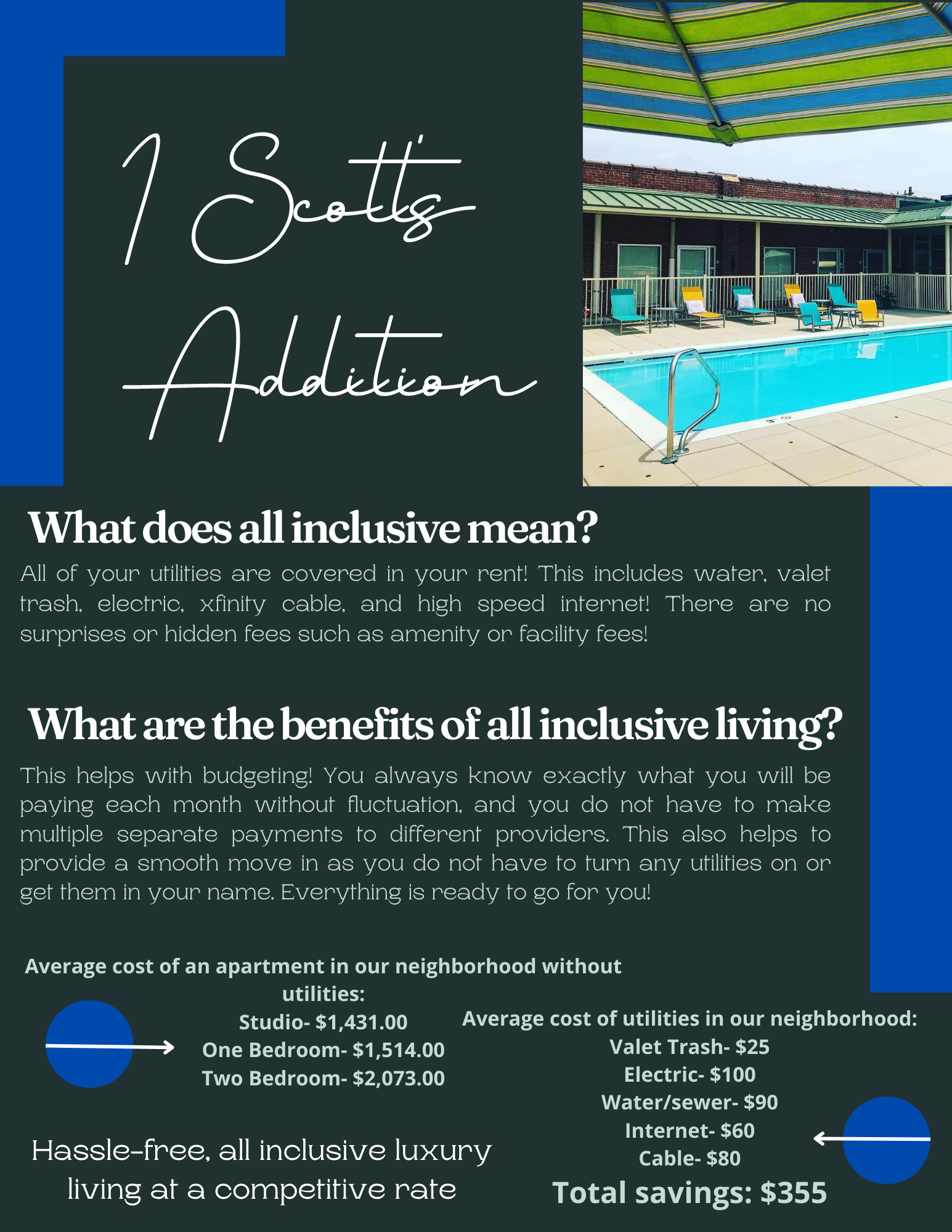 what are the benefits of all inclusive living brochure
