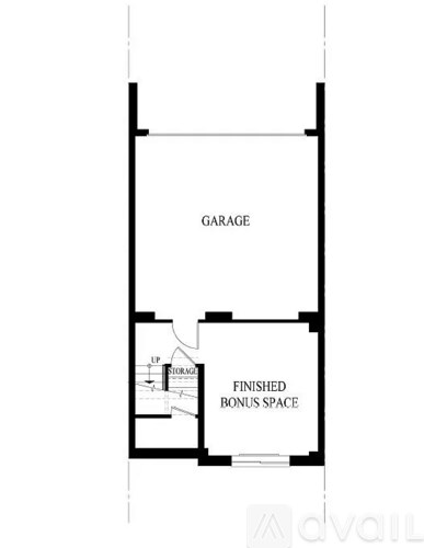 A floor plan shows a garage and a finished bonus space.