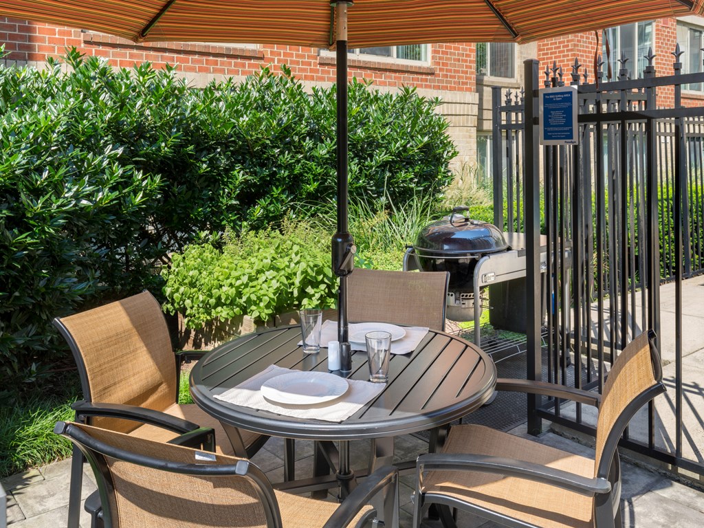 A table set for two with a glass of water on it.