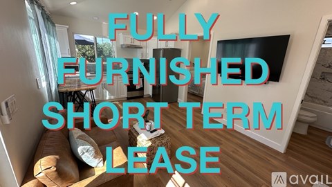 A fully furnished short term lease is available.