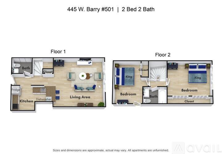 445 W Barry Ave 2 Beds Condo, Other for Rent - Photo gallery 1