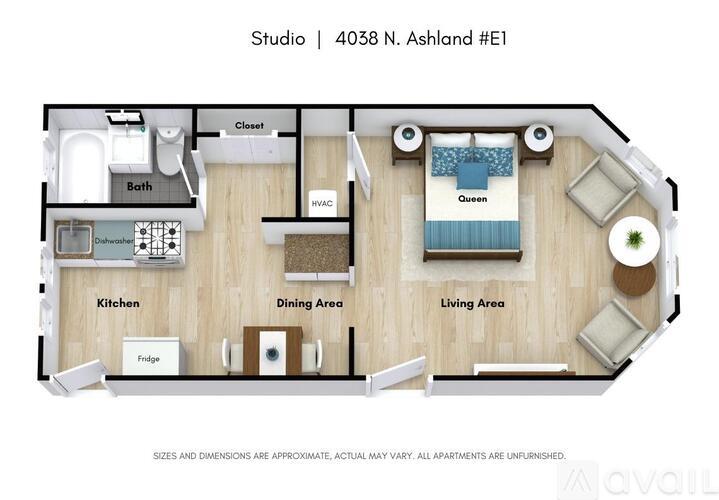 4038 N Ashland Ave Studio Apartment for Rent - Photo gallery 2