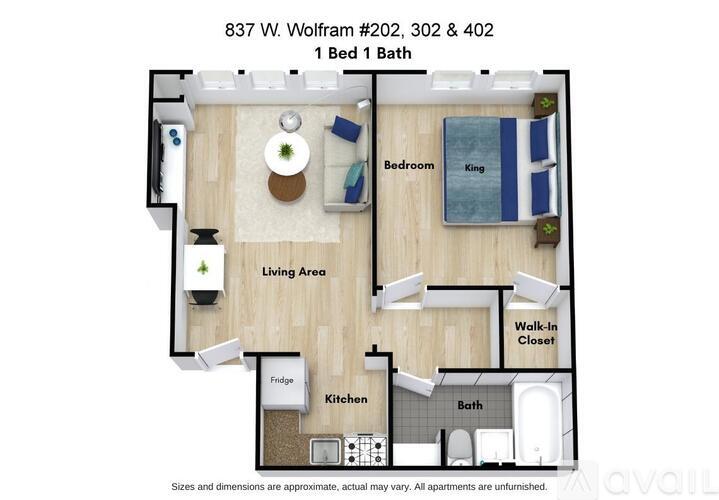 837 W Wolfram St 1 Condo, Other for Rent - Photo gallery 3