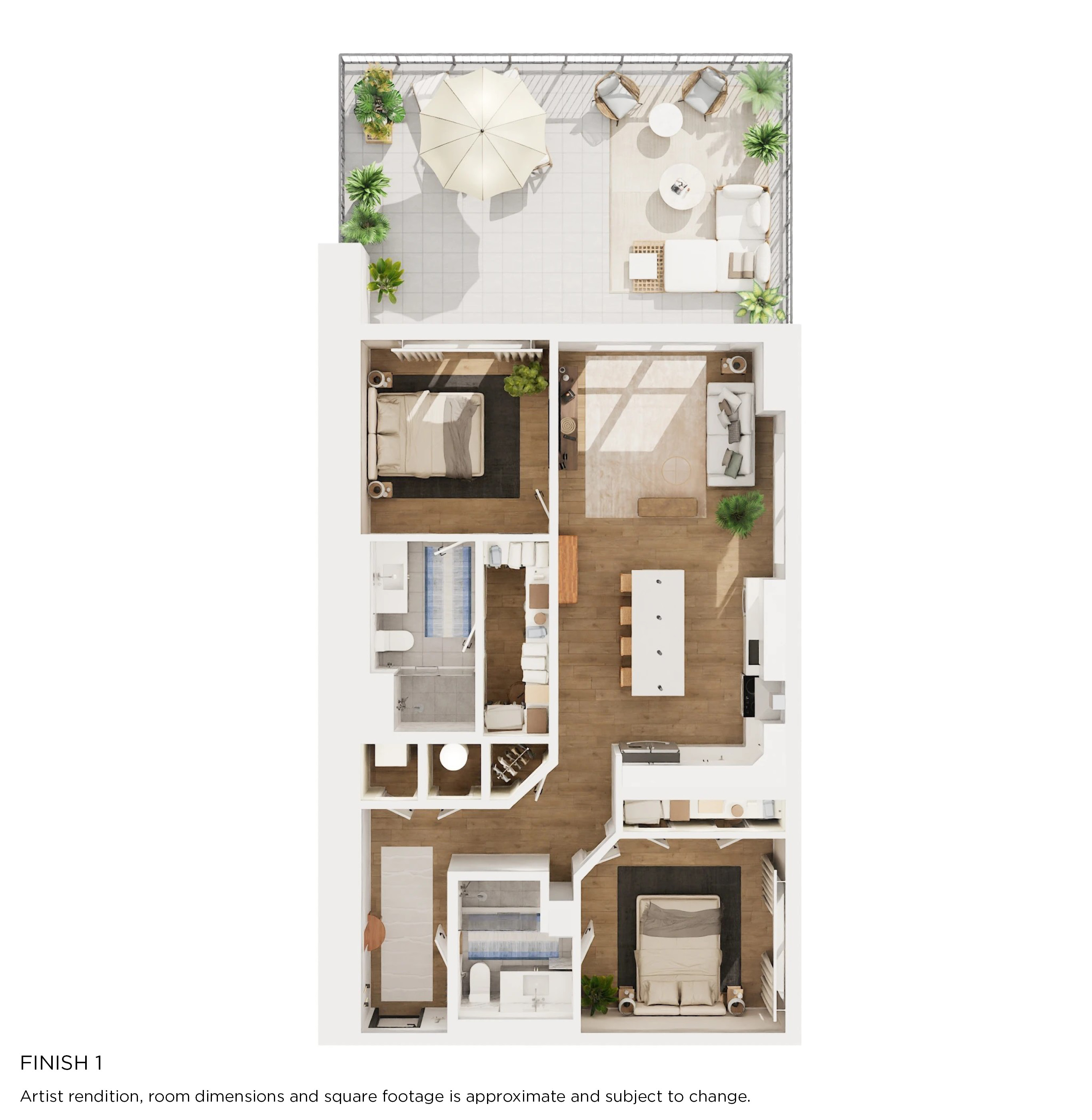 B3 Floorplan with Finish 1