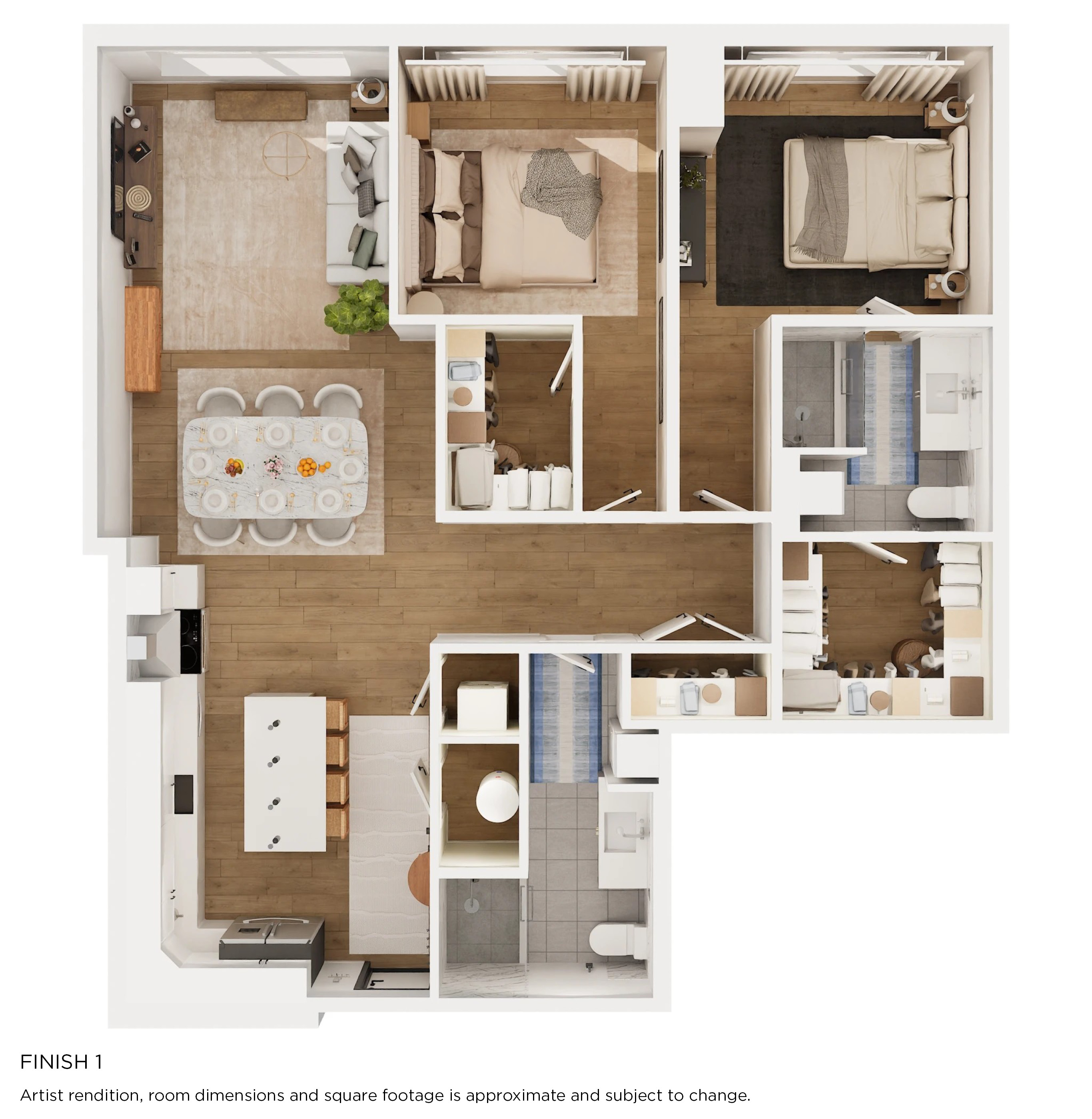 B8 Floorplan with Finish 1