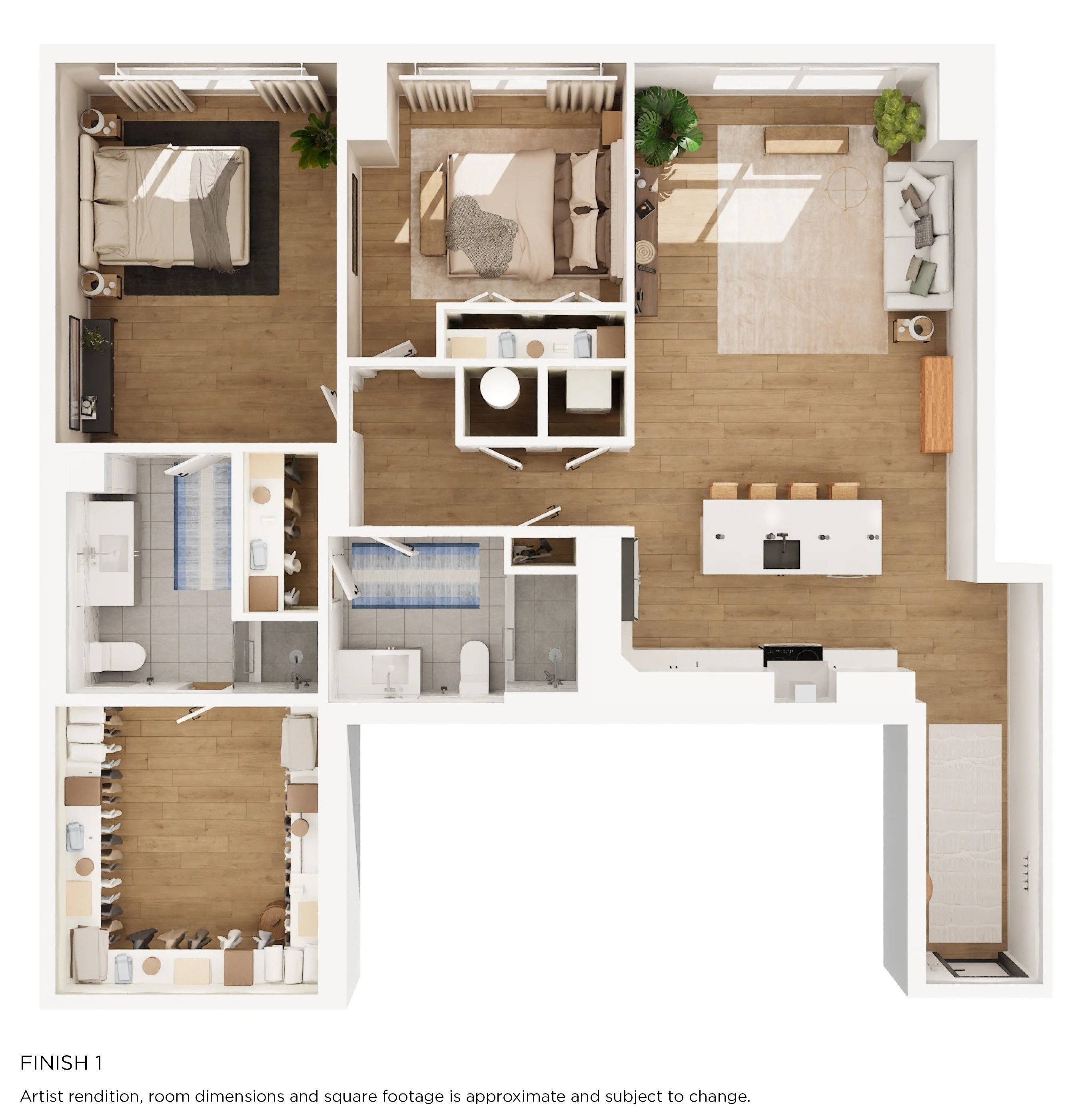 B9 Floorplan with Finish 1