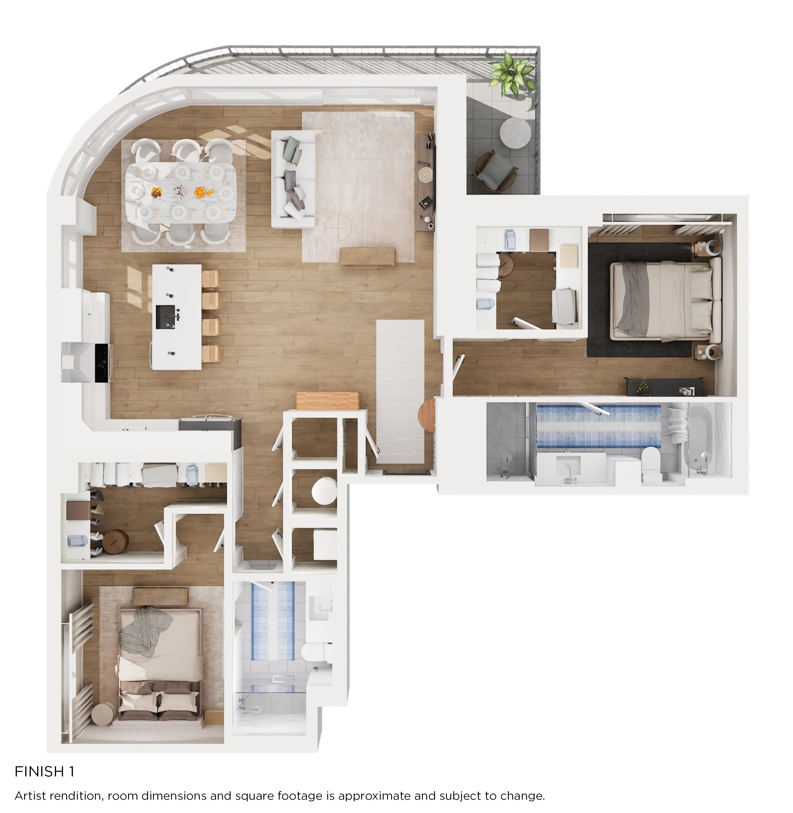 B11 Floorplan with Finish 1