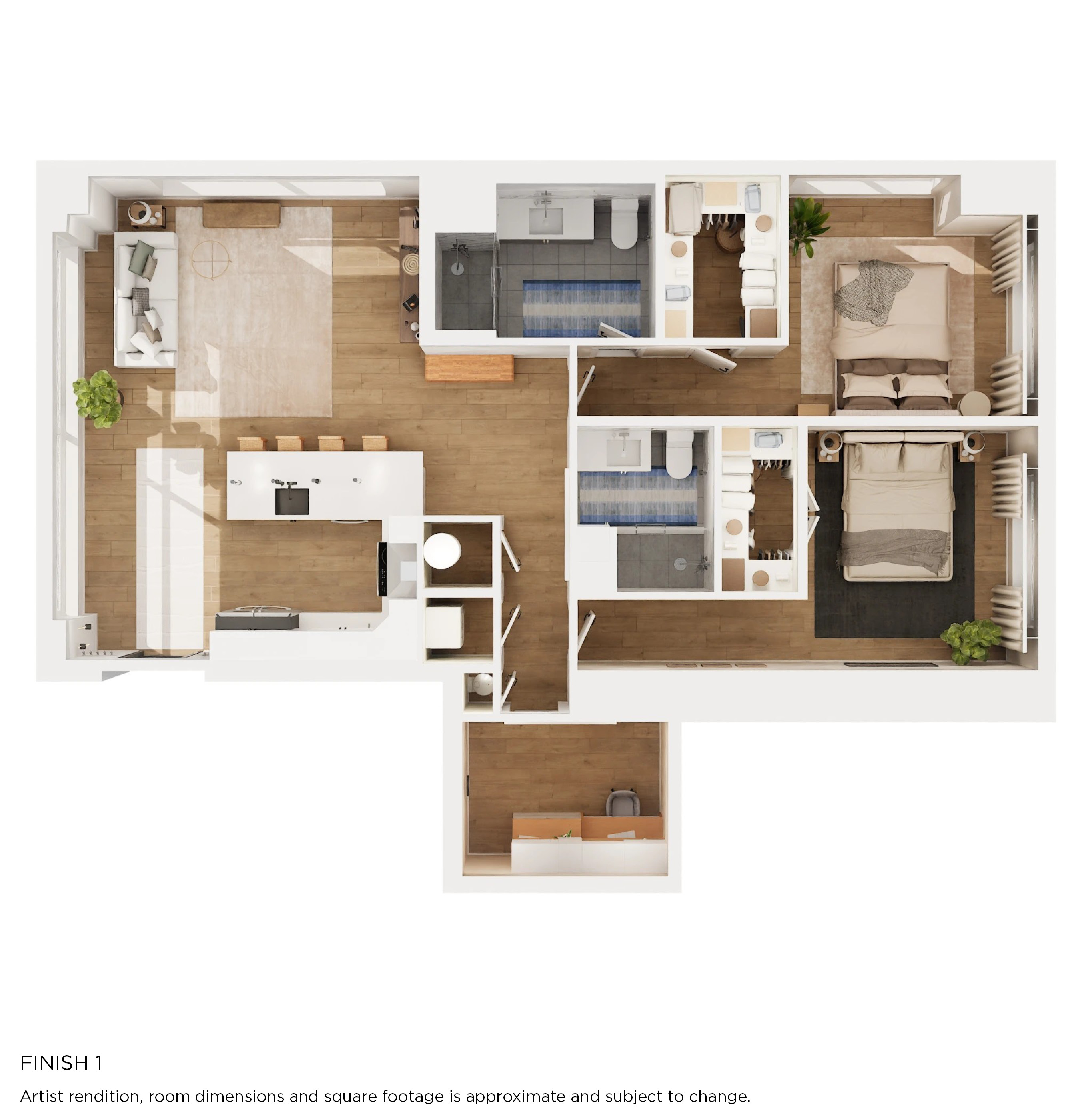 B13 Floorplan with Finish 1