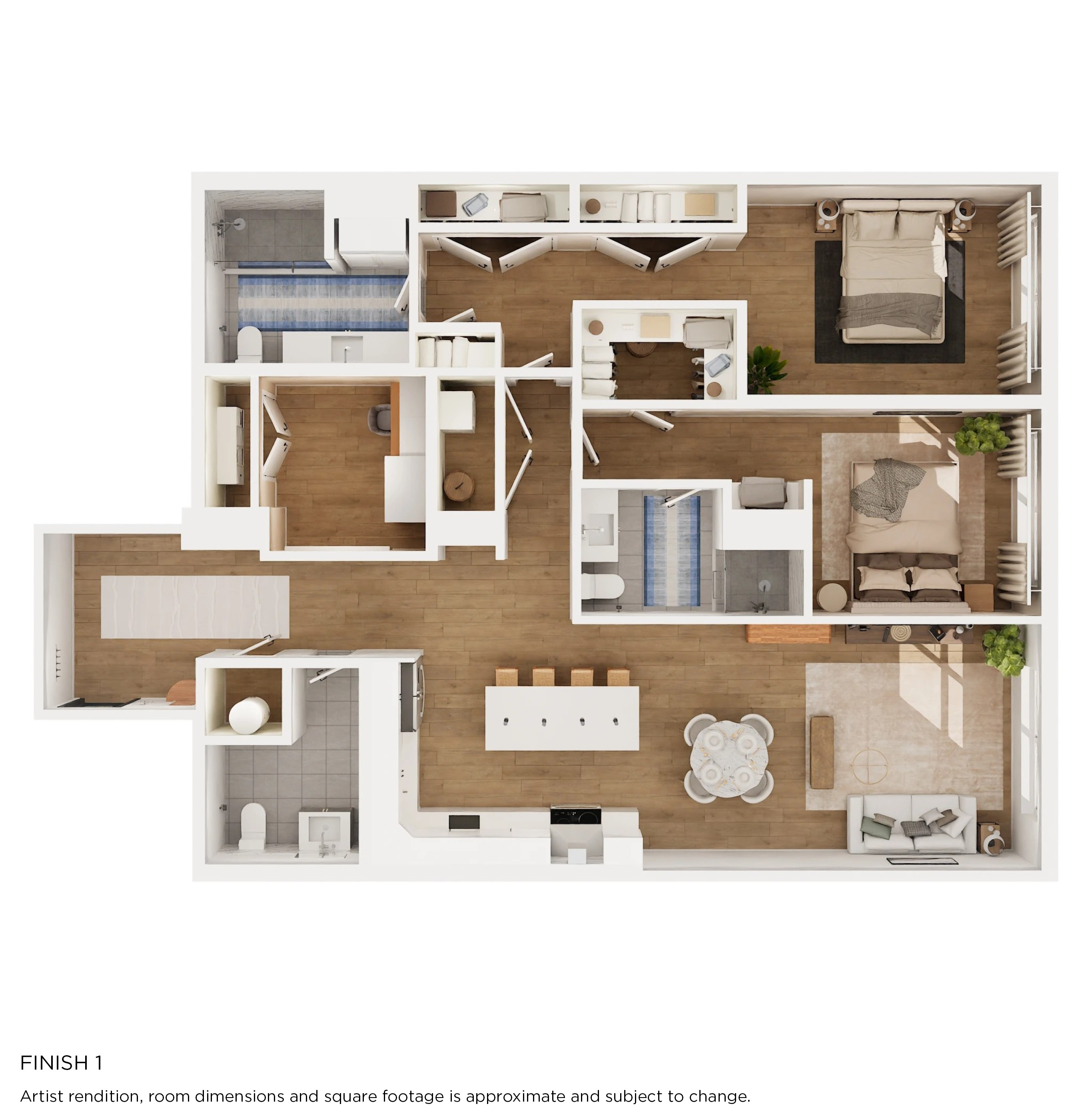 B16 Floorplan with Finish 1