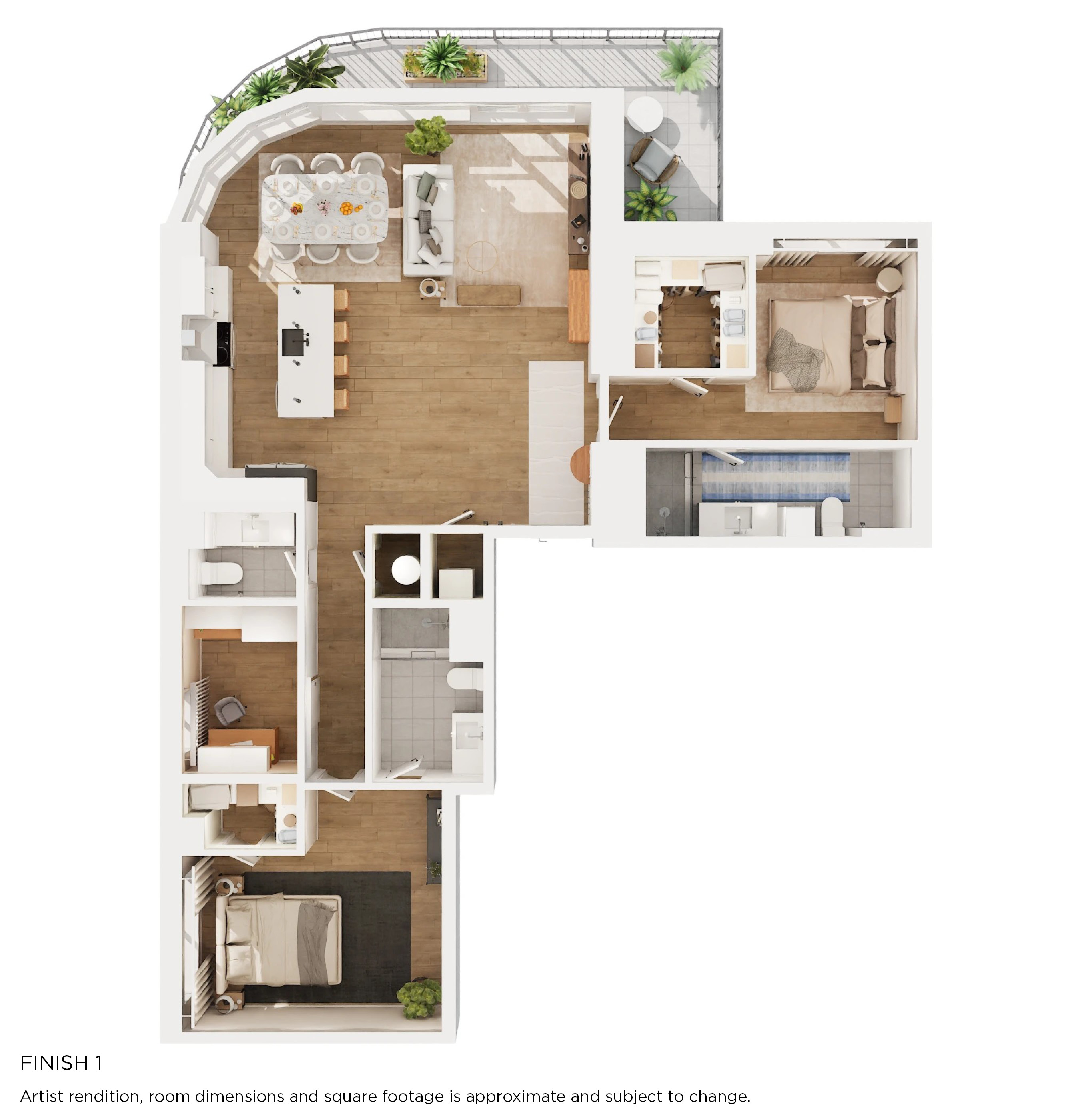 B18 Floorplan with Finish 1
