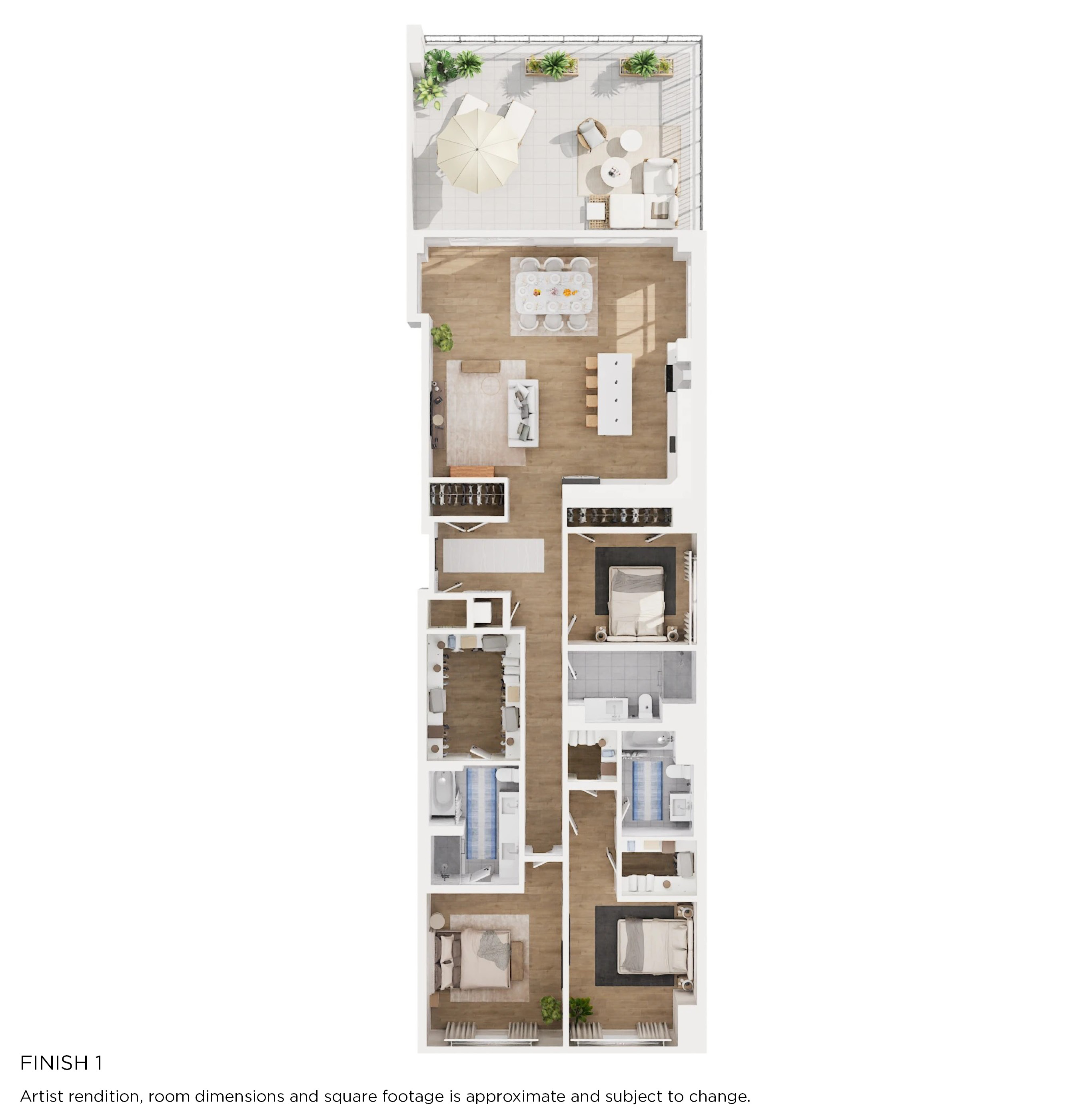 C2 Floorplan with Finish 1