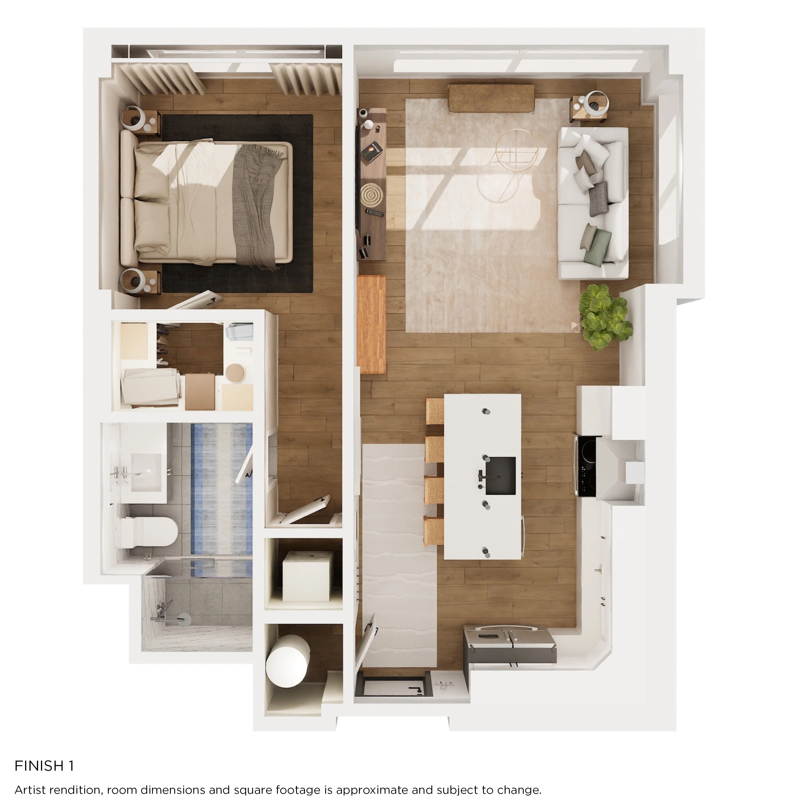 A1 Floorplan with Finish 1