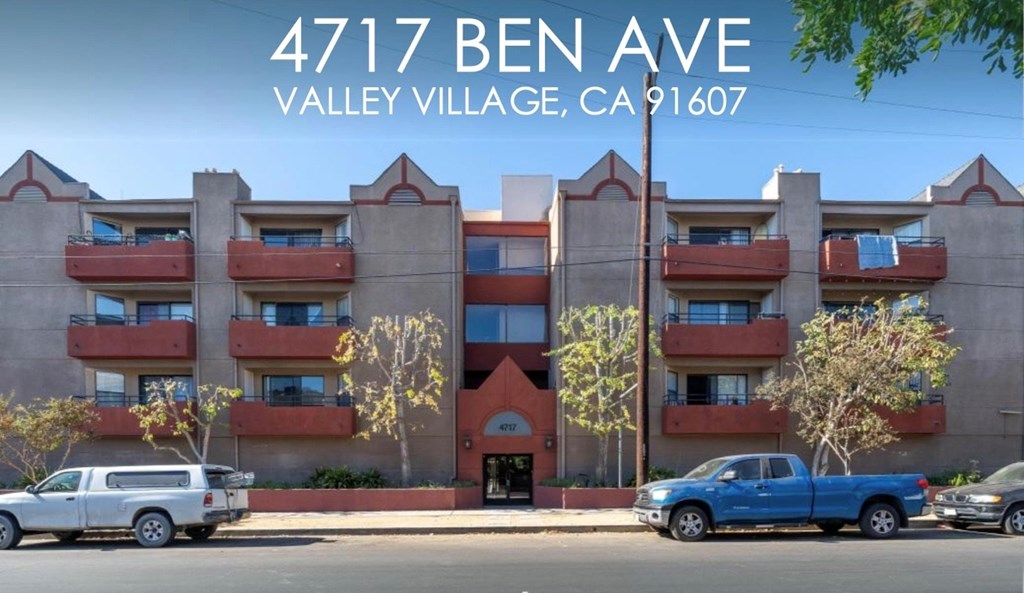 A street view of a residential building at 4717 Ben Ave, Valley Village, CA 91607.