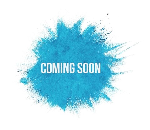 A blue splash with the words "COMING SOON" written across it.