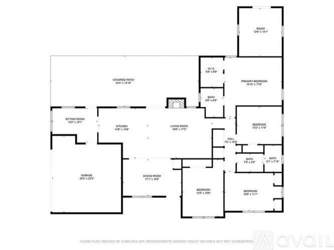 A floor plan for a building created by Cucicosa API.