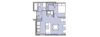 1 Bedroom 2 balcony large