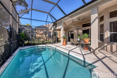 A pool in a covered outdoor area.