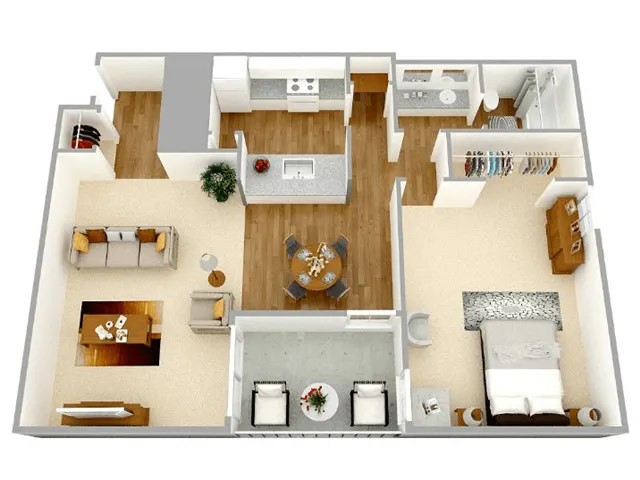 1 bed 1 bath at Magnolia at Whitlock Apartments, Marietta, GA, 30064