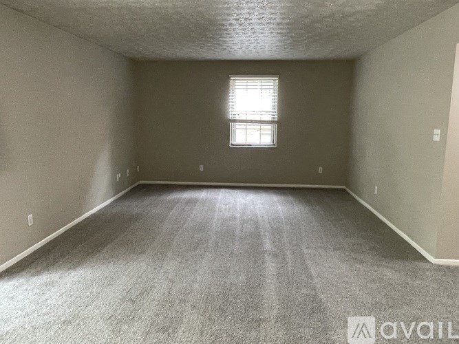 A room with a carpeted floor and a window letting in natural light.