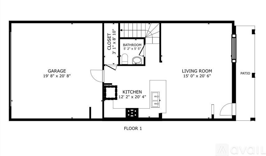 A pool with a waterfall and a lounge chair with a pillow on it.