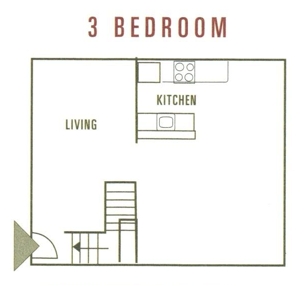 Three Bedroom Floorplans - Floor #1