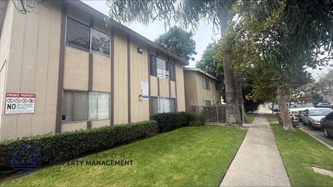 A building with a sign that says "PRIVATE PROPERTY NO TRESPASSING" is shown.